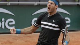 Del Potro se quedó con un duelo de altura ante Isner en Roland Garros