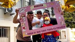 Por fin a casa. No es el alta definitiva, pero volvemos a Alvear por un tiempo, dijo Macarena, mamá de Rebeca.