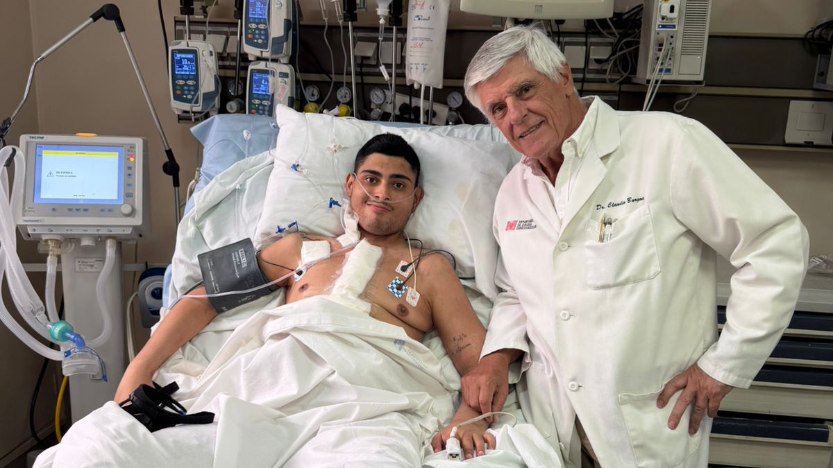Los Burgos y una compleja operación de pulmón y corazón a un joven de 21 años
