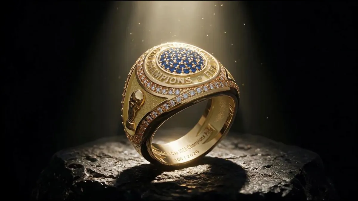 El anillo que la FIFA entregará a los campeones del Mundial 2026.