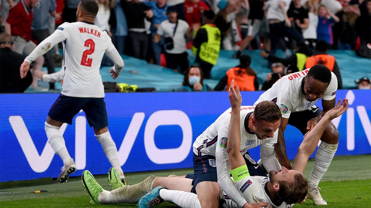 Inglaterra venció a Dinamarca y es finalista de la Eurocopa 