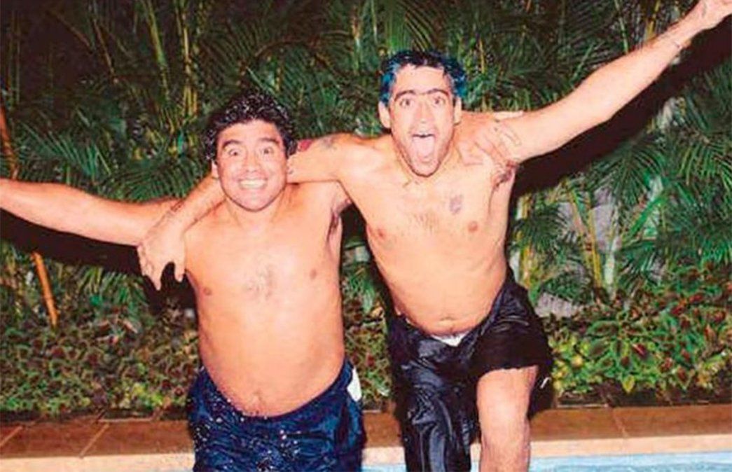 Maradona y Rodrigo juntos en Cuba.
