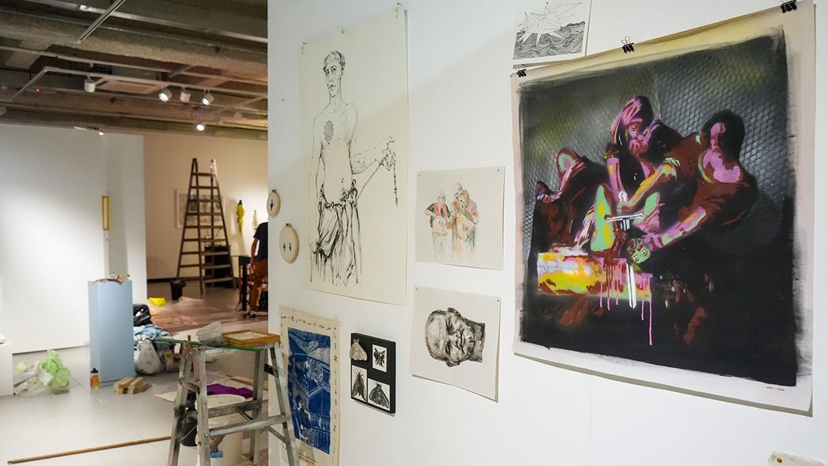 Dibujos también son parte de AIRE que en su edición 2025 incluyó obras de arte de todo Cuyo. Dibujos también son parte de AIRE que en su edición 2025 incluyó obras de arte de todo Cuyo.