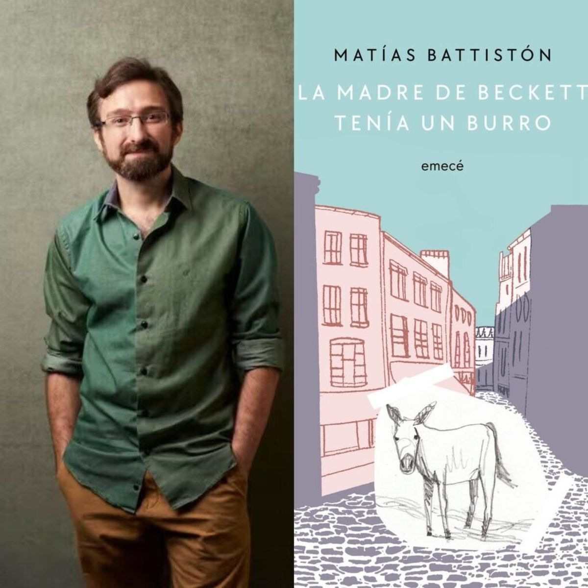 Matías Battistón, autor de La madre de Beckett tenía un burro. Matías Battistón, autor de La madre de Beckett tenía un burro.