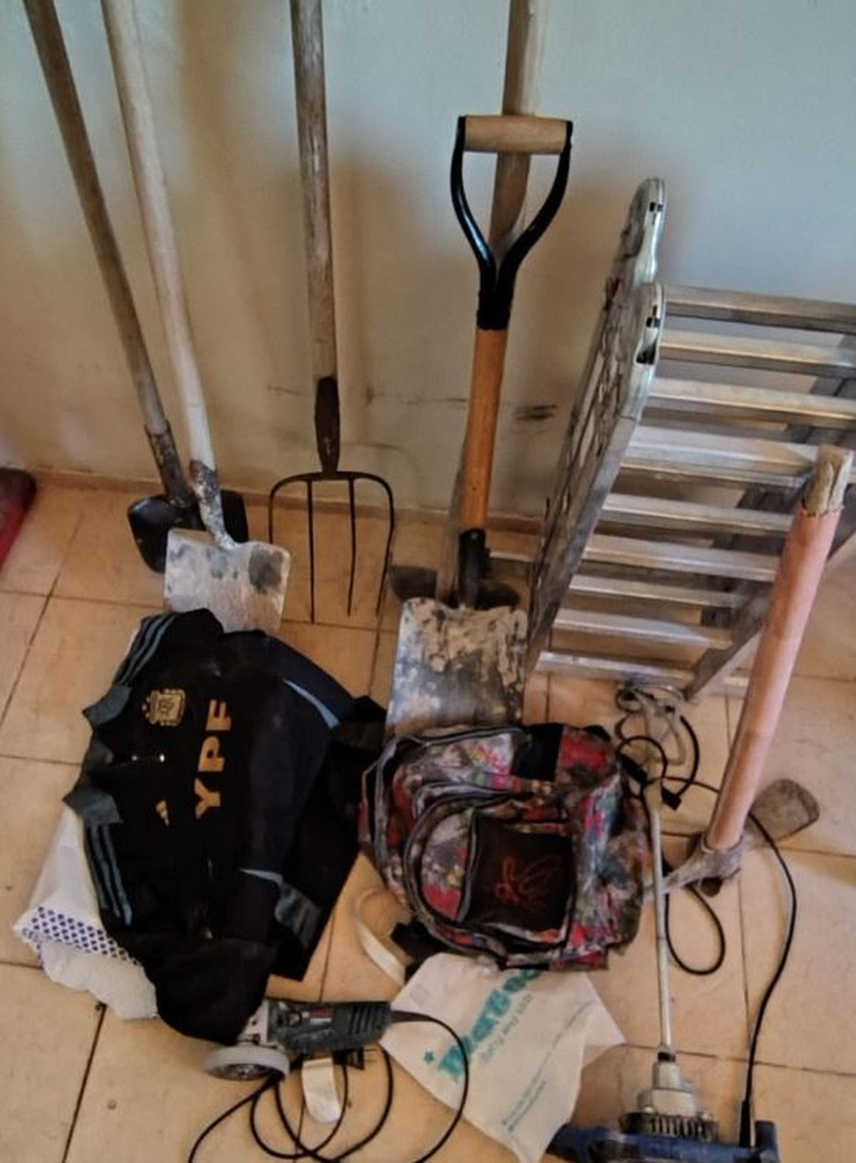 Las herramientas robadas fueron recuperadas.