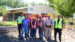 Por primera vez El Campo Experimental de la Escuela Francisco Crocce&nbsp;tiene conexión de agua potable.
