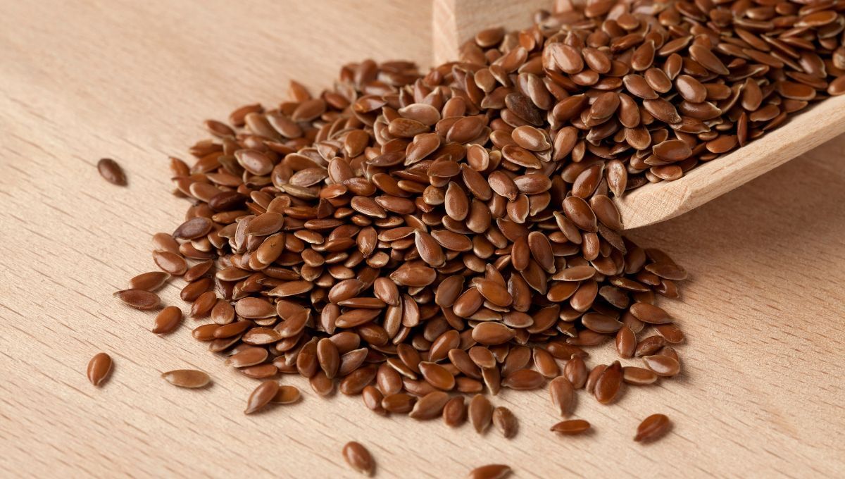 Semillas de lino. Semillas de lino.