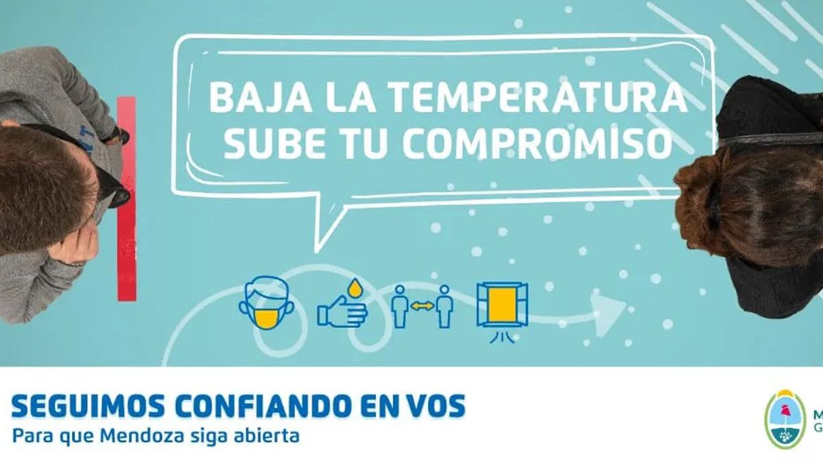 El gobierno mendocino apostará a una campaña que incentivará el cuidado individual para mantener a Mendoza abierta.