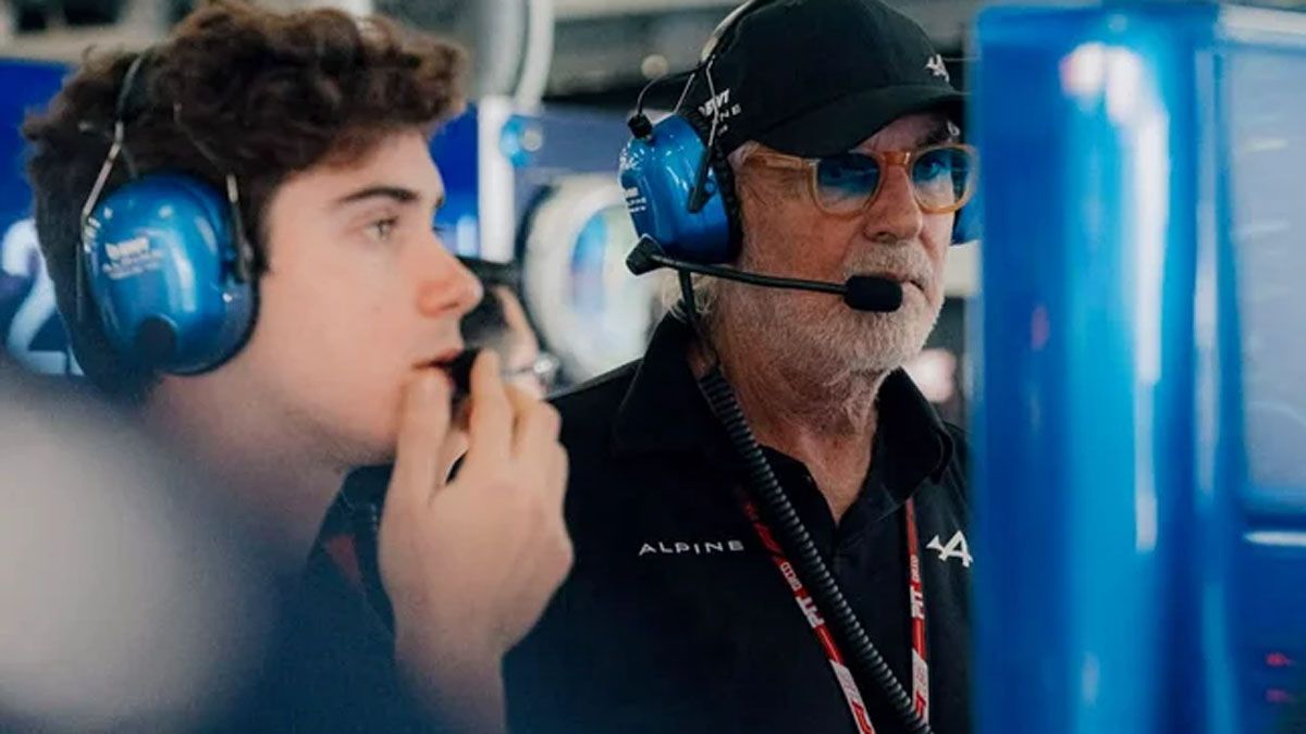 Franco Colapinto y Flavio Briatore.
