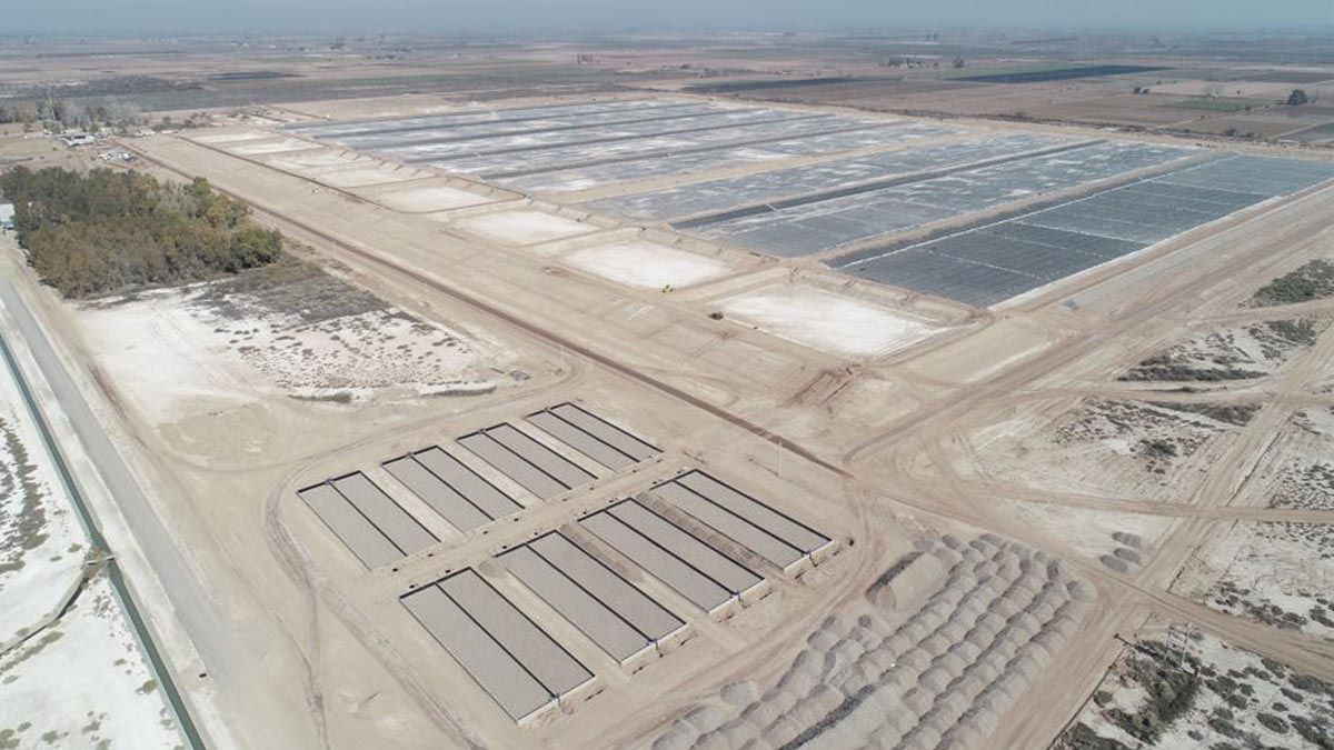 Imagen ilustrativa de una planta de efluentes cloacales.