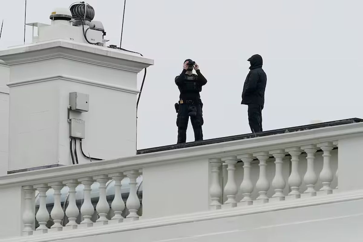 El Servicio Secreto ordenó despejar la Casa Blanca.