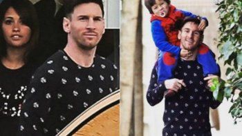Las fotos de Messi, Antonella y Thiago de paseo por Barcelona