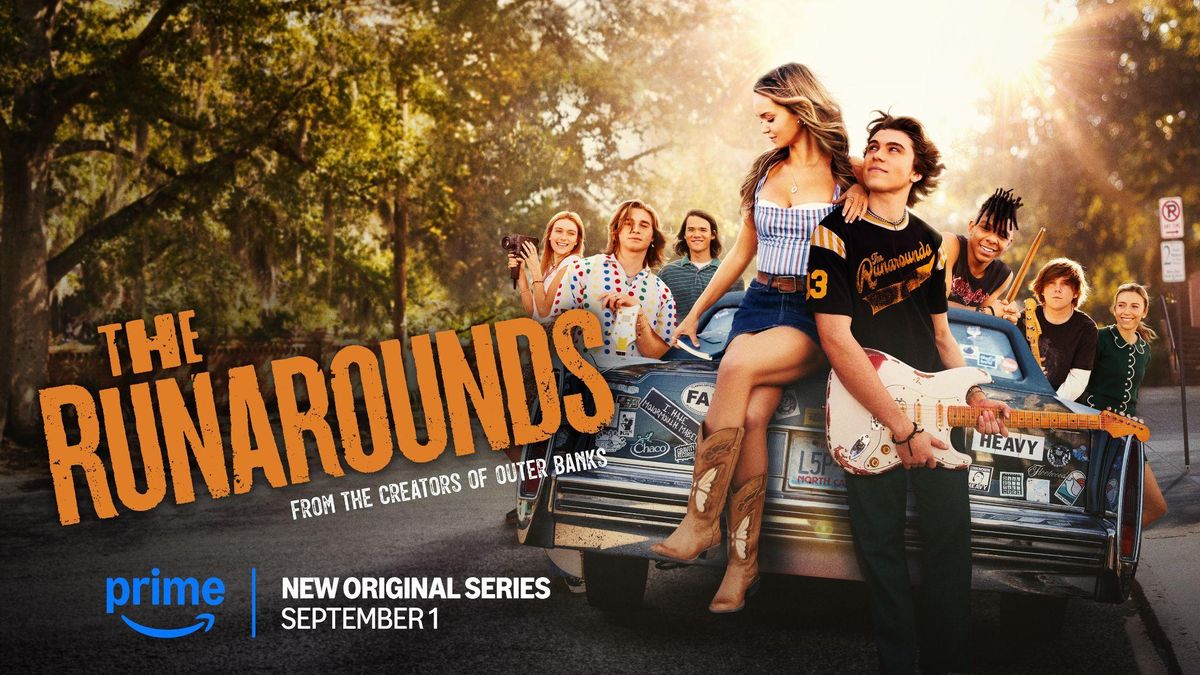Los músicos de la banda real The Runarounds, interpretan versiones ficcionadas de sí mismos. Imagen: Prime Video Los músicos de la banda real The Runarounds, interpretan versiones ficcionadas de sí mismos. Imagen: Prime Video