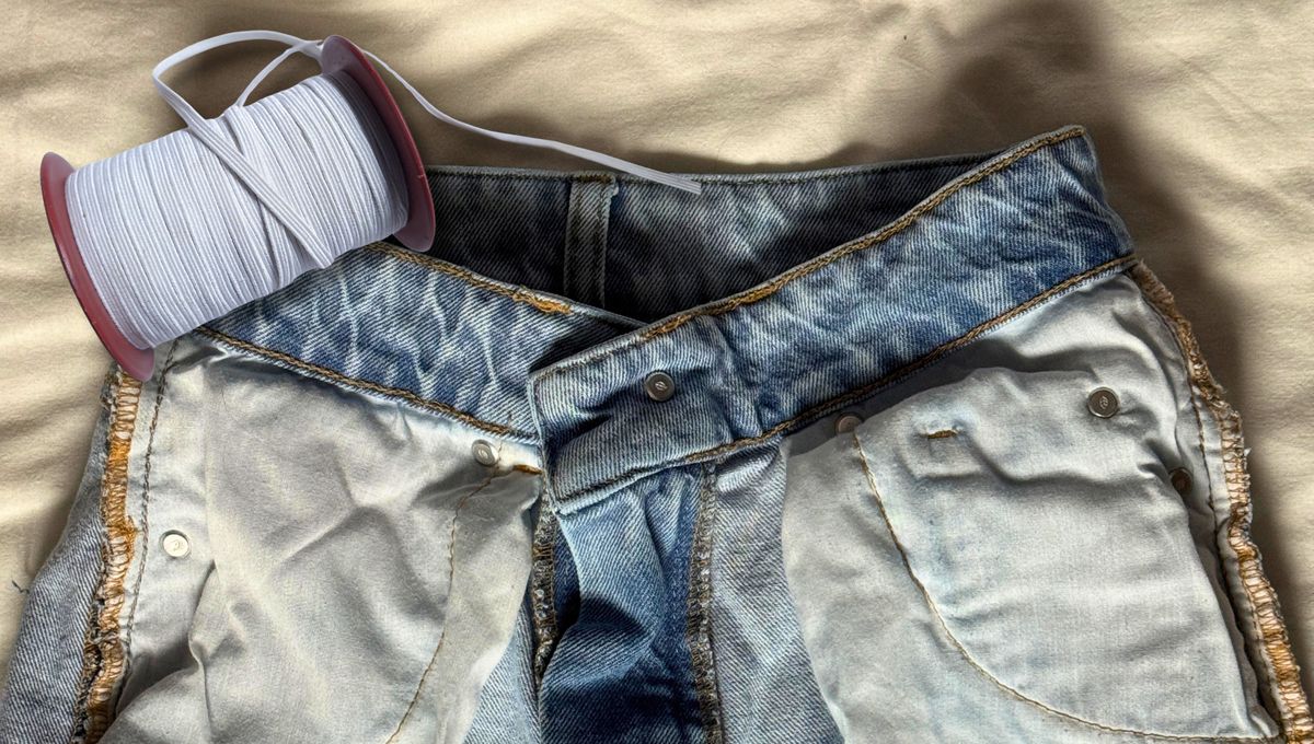 Con un DIY se puede ajustar la cintura de unos jeans en casa y sin esfuerzos.&nbsp;