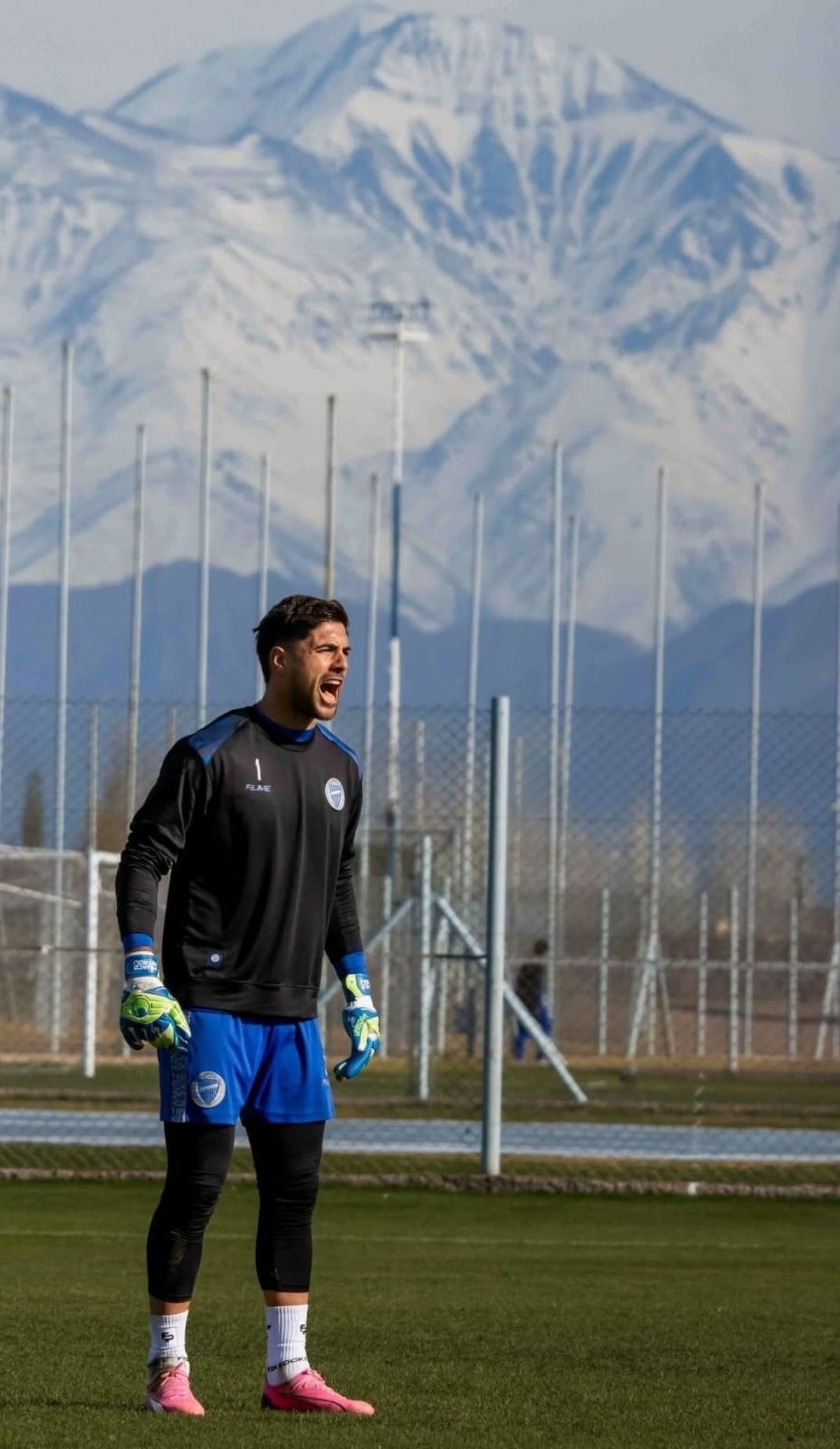 Petroli entrenando con Godoy Cruz. Foto: Gentileza Prensa Godoy Cruz.