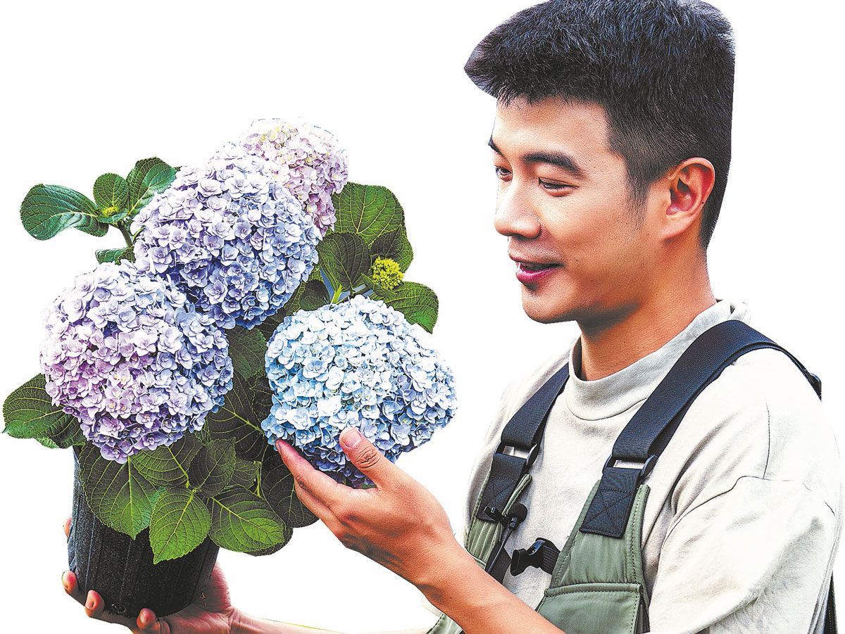 Wang Ding, experto en jardinería, cuenta con más de 5 millones de seguidores en redes sociales. PARA USO DE CHINA DAILY.