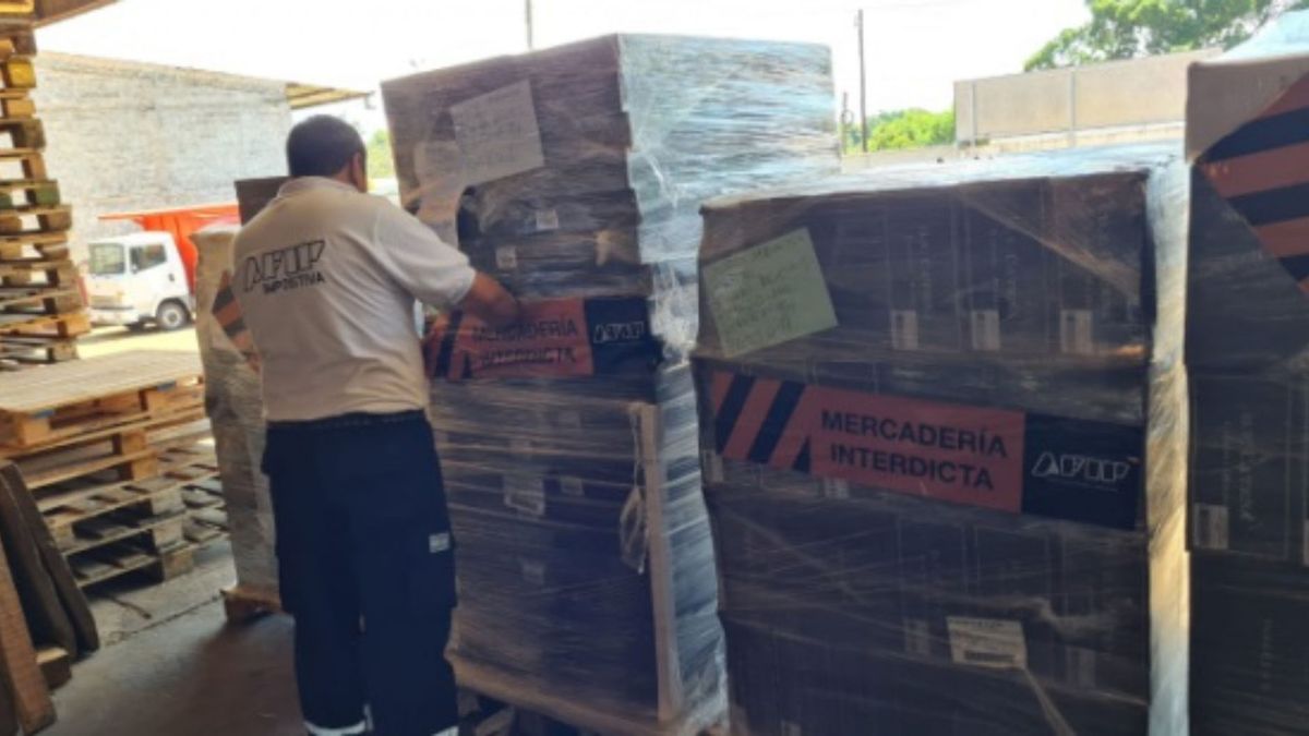 El operativo de la AFIP en Misiones.
