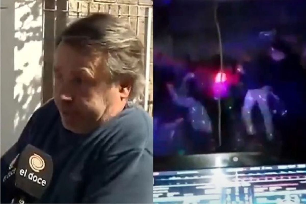 La biblia y el calefón. De día es un templo Mormón y en la noche funciona un boliche.