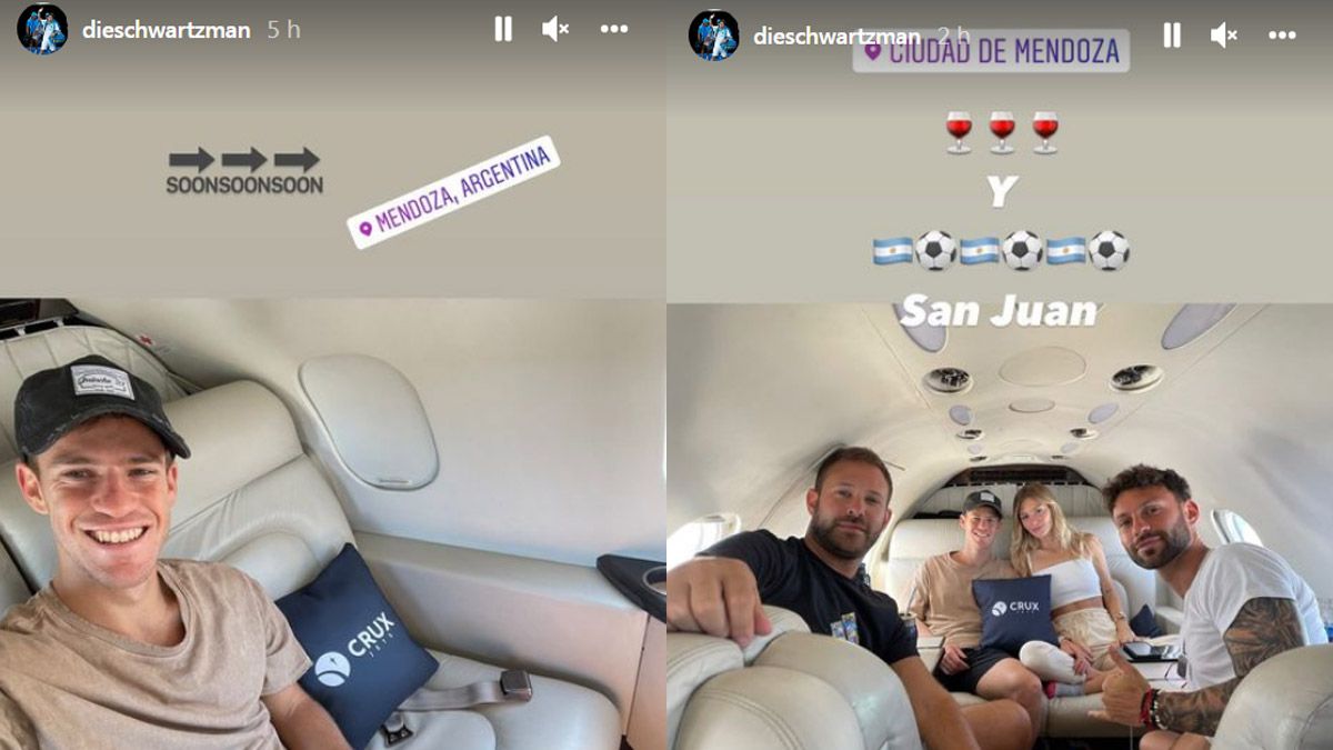 Diego Schwartzman and Eugenia De Martino will be in Mendoza one day and then they will leave for San Juan to see the Argentine National Team.