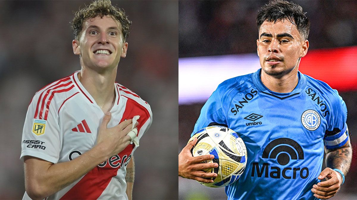Facundo Colidio (River) y Lucas Zelarayán (Belgrano) se verán las caras en el Mario Kempes.