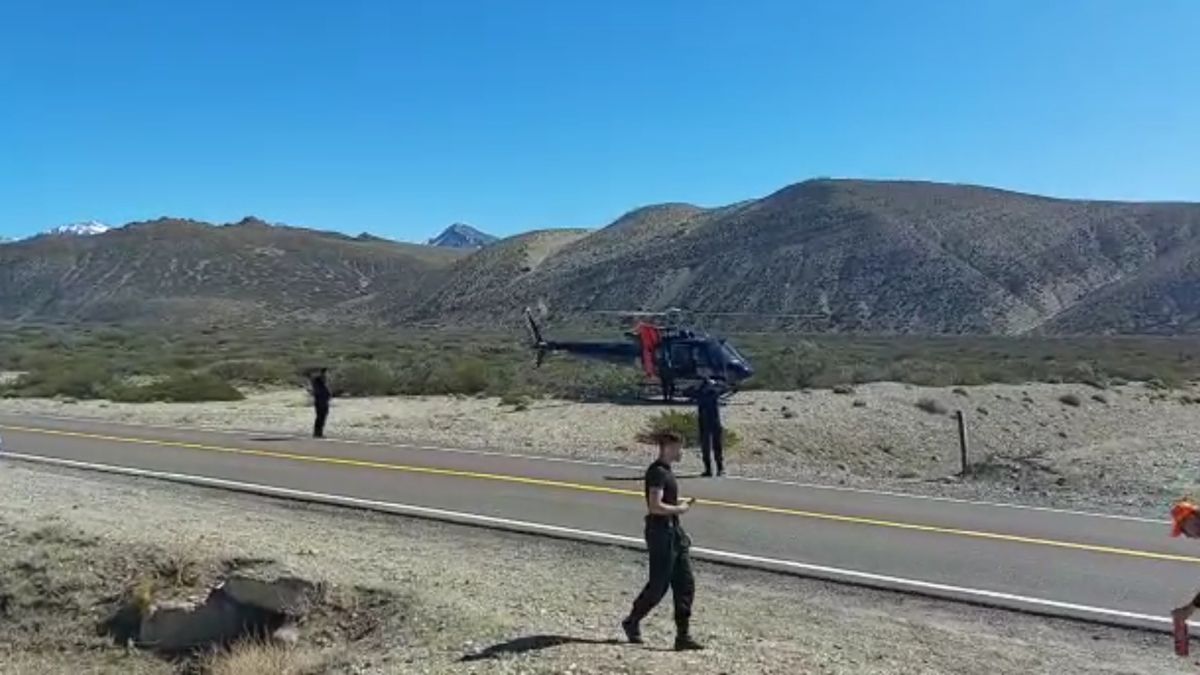 Operativo policial en Malargüe, donde se halló a la turista muerta.