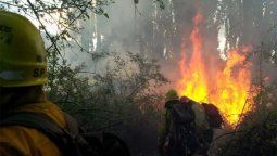 El dramático rescate a bomberos atrapados en el incendio de El Bolsón