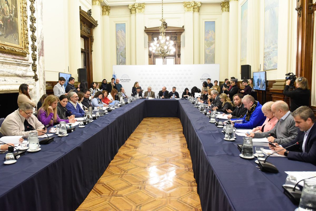 La reunión de la comisión de relaciones exteriores en la que Jjulio Cobos presentó el pedido de informes. La reunión de la comisión de relaciones exteriores en la que Jjulio Cobos presentó el pedido de informes.