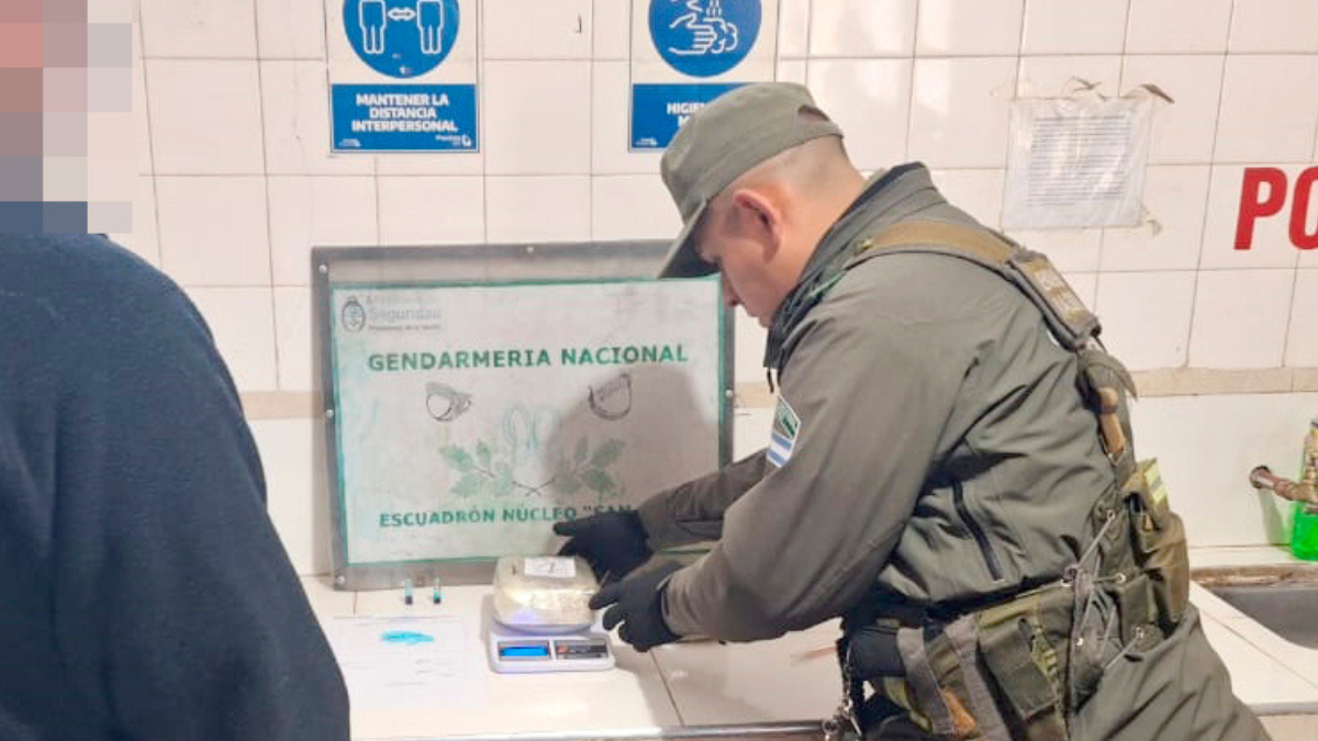 Un hombre fue detenido en un control en la ruta 141 con más de 1 kilo de cocaína.&nbsp;