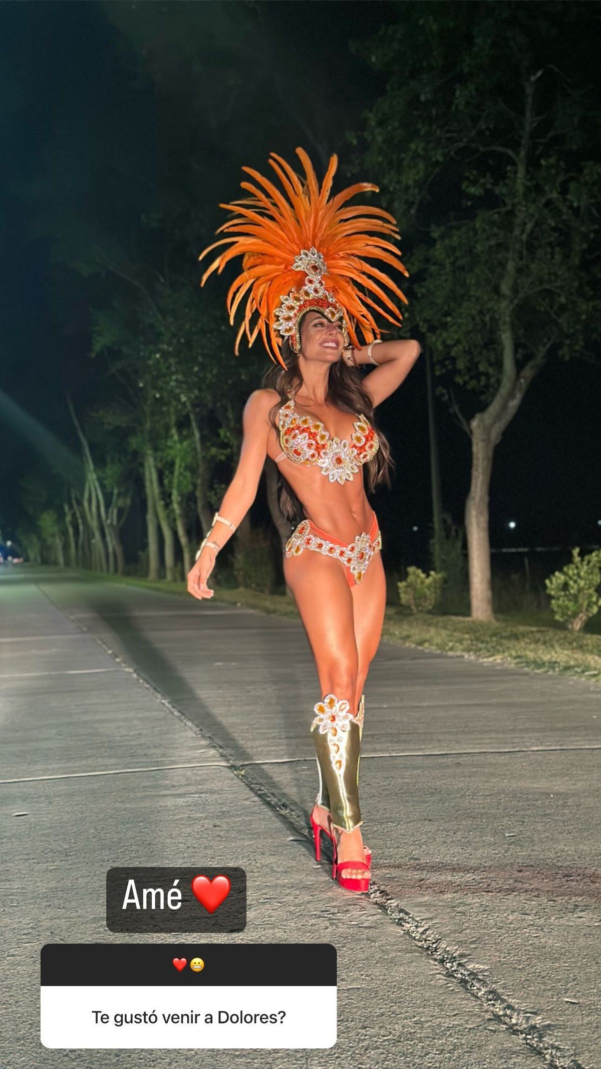 Locura en las redes sociales por la foto más tremenda de Sol Pérez en el Carnaval de Dolores.