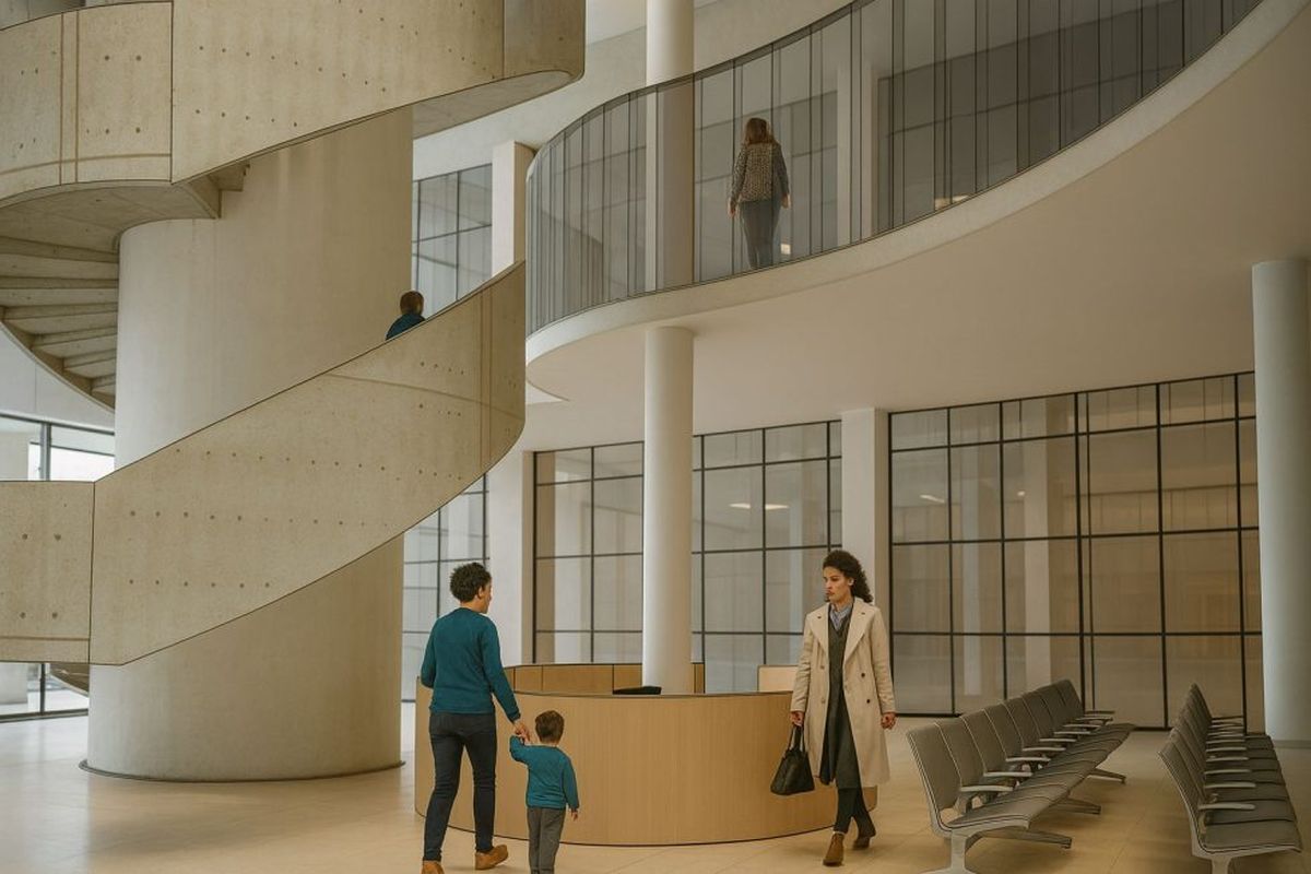 Interior del futuro centro ambulatorio del Notti. Interior del futuro centro ambulatorio del Notti.