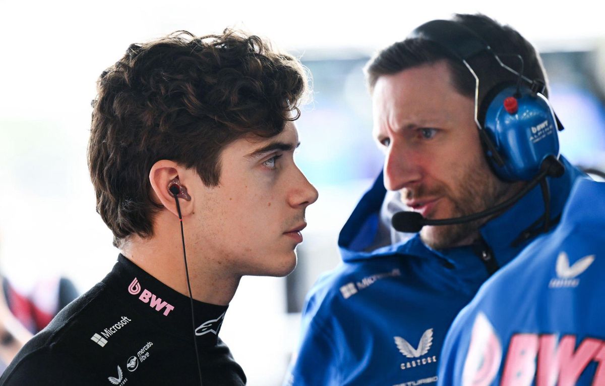 Franco Colapinto se encontró contrariado por el despiste de su Alpine en la Carrera Sprint del GP de Brasil.