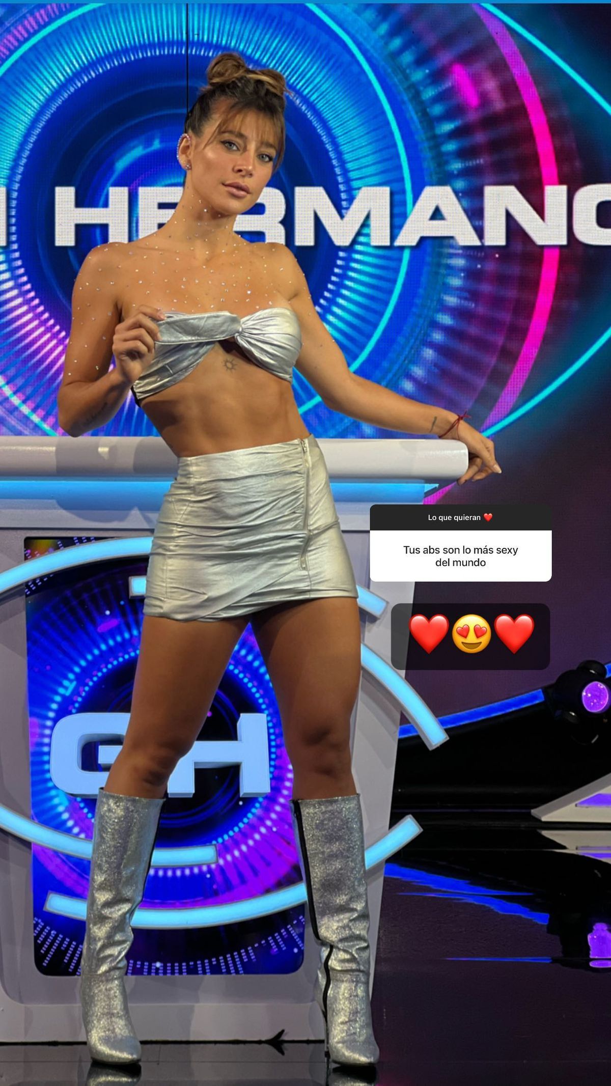 ¡Diminuta!: Sol Pérez llevó la mini-cinturón a nivel extremo.