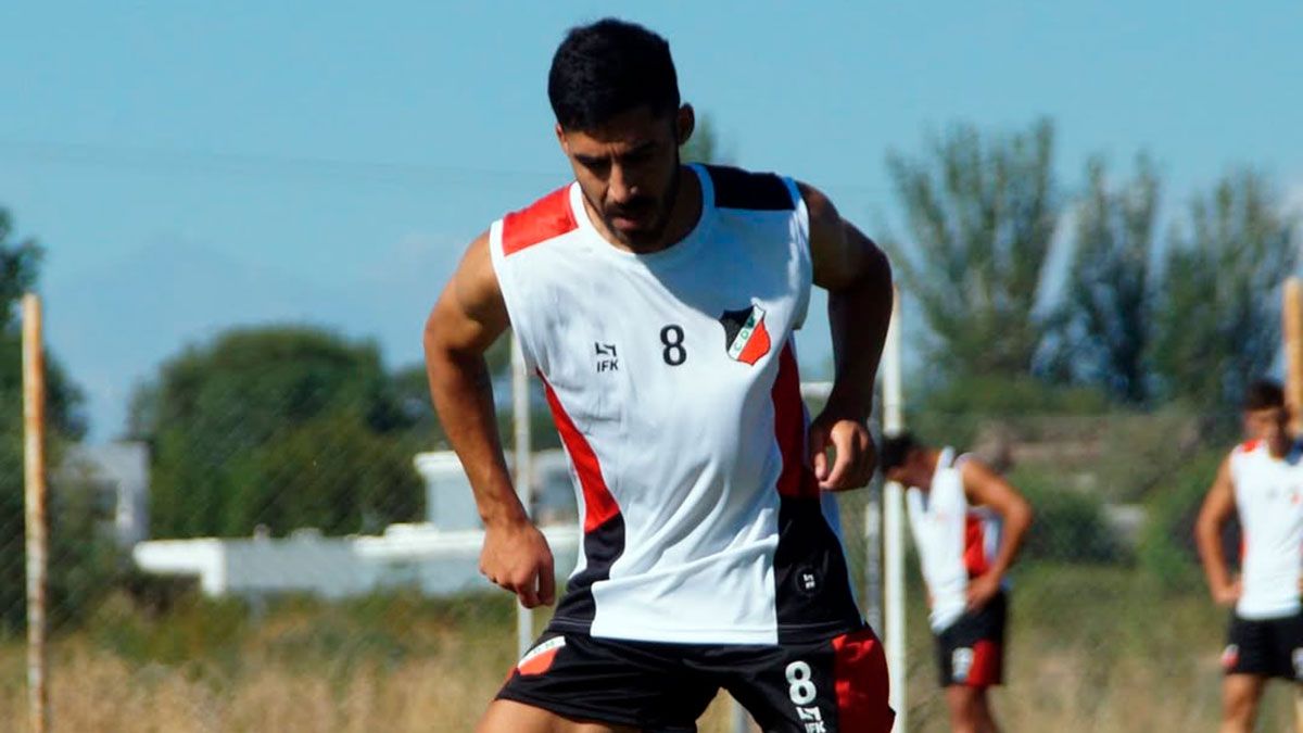 Diego Ramírez en la pretemporada del Deportivo Maipú. Foto: Gentileza Prensa Deportivo Maipú.&nbsp;