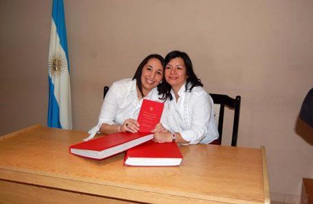Les tocó a ellas: en Río Gallegos se casó la primera pareja de lesbianas