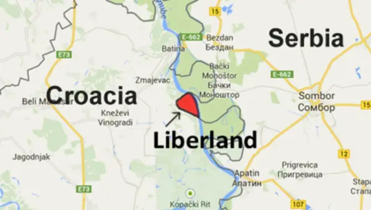 Mapa de Liberland Mapa de Liberland