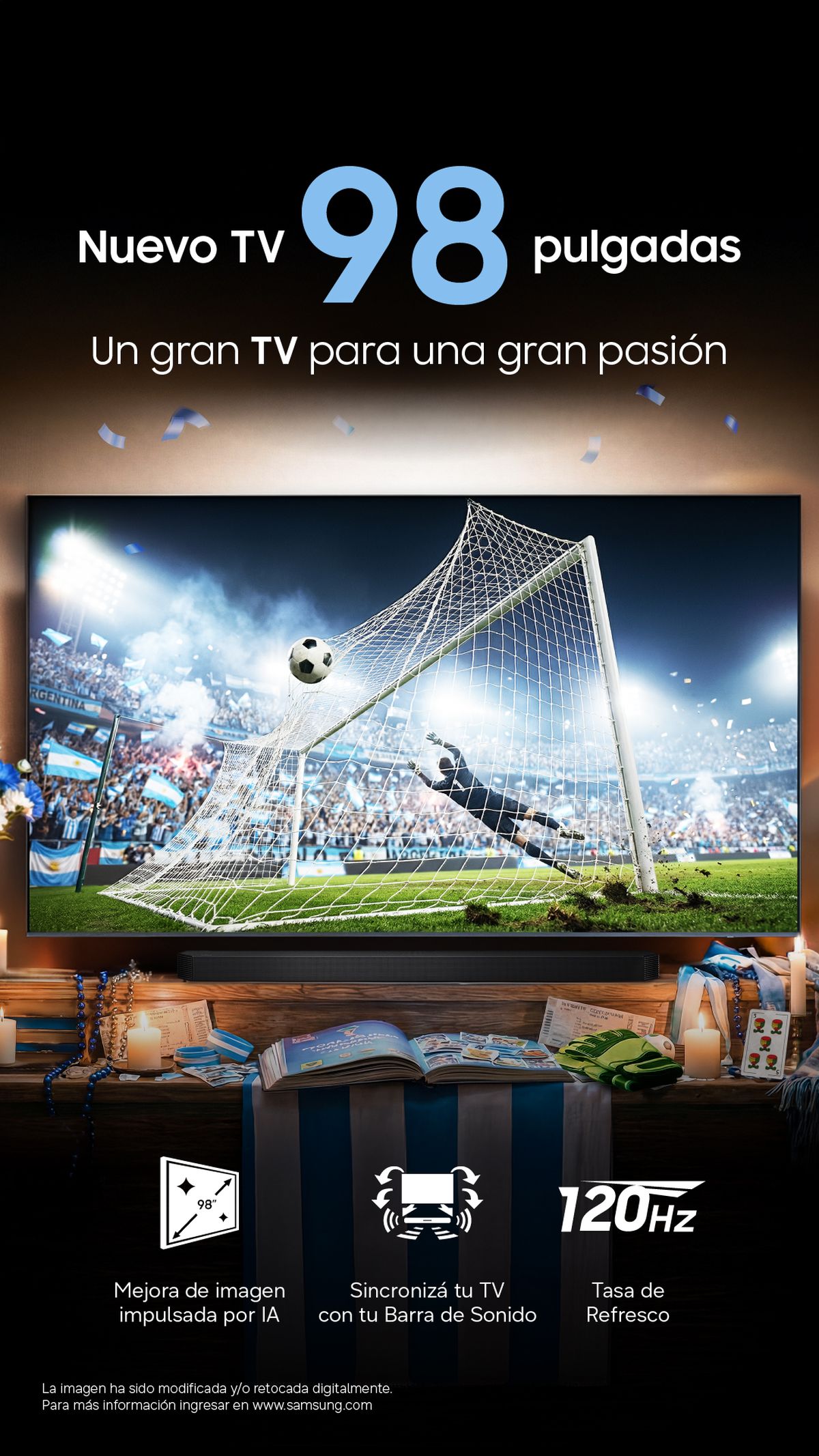 Samsung ofrece un televisor de 98 pulgadas a un precio exorbitante. Samsung ofrece un televisor de 98 pulgadas a un precio exorbitante.