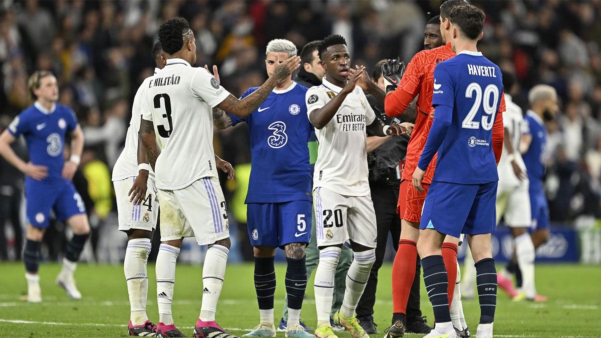 Real Madrid le ganó 2-0 al Chelsea en el partido de ida de cuartos de final de la Champions League.