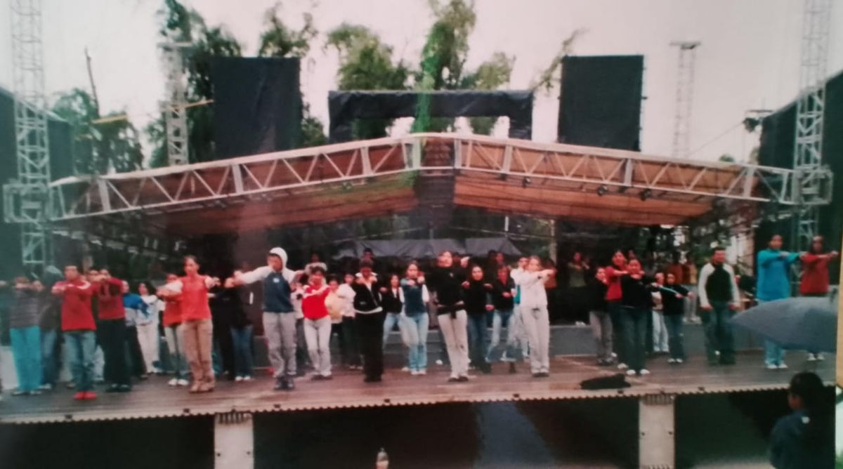 Imagen de un ensayo general de la Vendimia de Tunuyán de 1998 creada por María Laura Fuertes. Imagen de un ensayo general de la Vendimia de Tunuyán de 1998 creada por María Laura Fuertes.