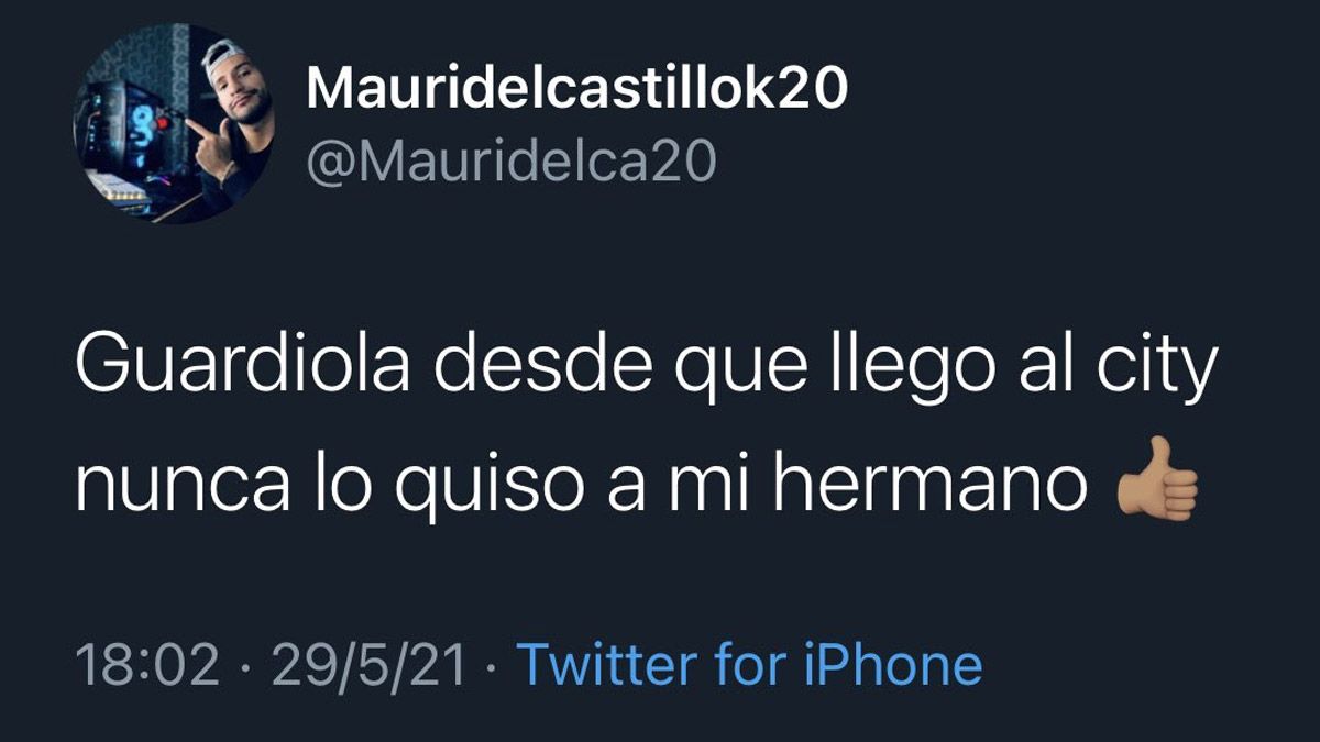 El hermano del Kun Agüero liquidó a Pep Guardiola