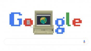 Google celebra el aniversario de la Web con un doodle
