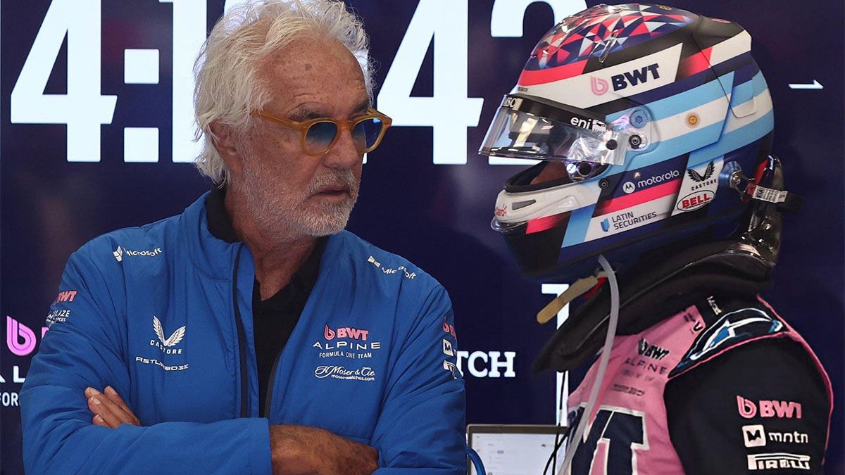 Flavio Briatore y Franco Colapinto.