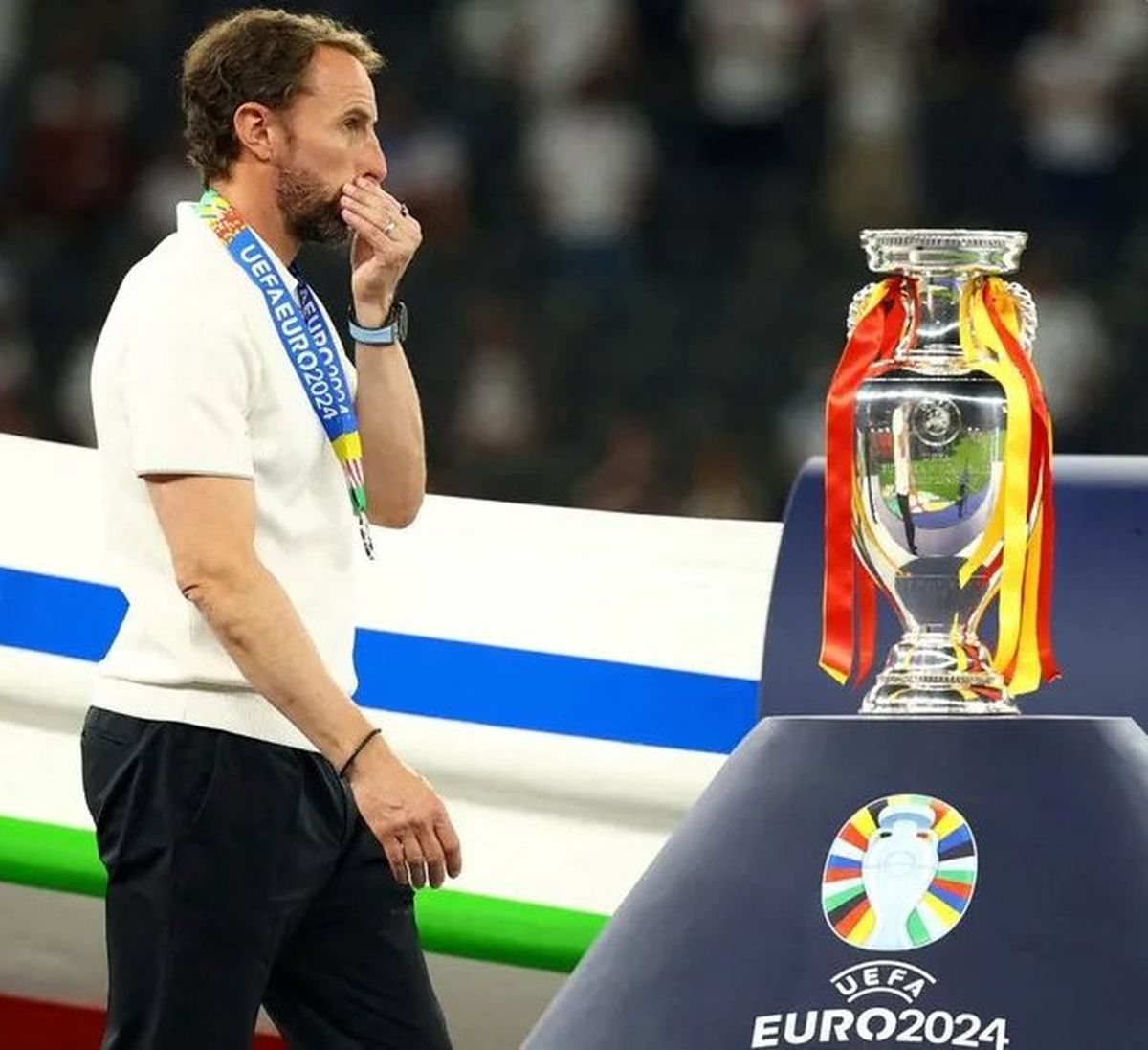 Southgate perdió la final con España. Southgate perdió la final con España.