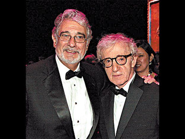 Plácido Domingo y Woody Allen, juntos
