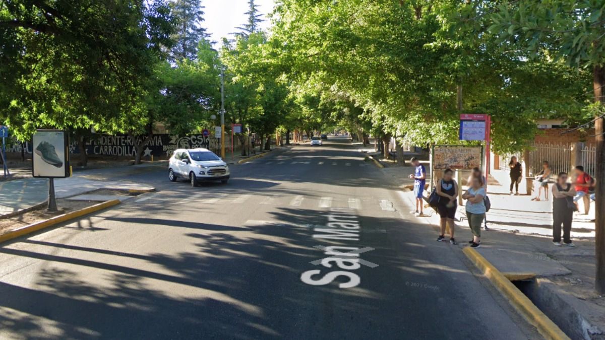 El accidente se produjo en San Martín e Ingeniero Krause (Carrodilla).