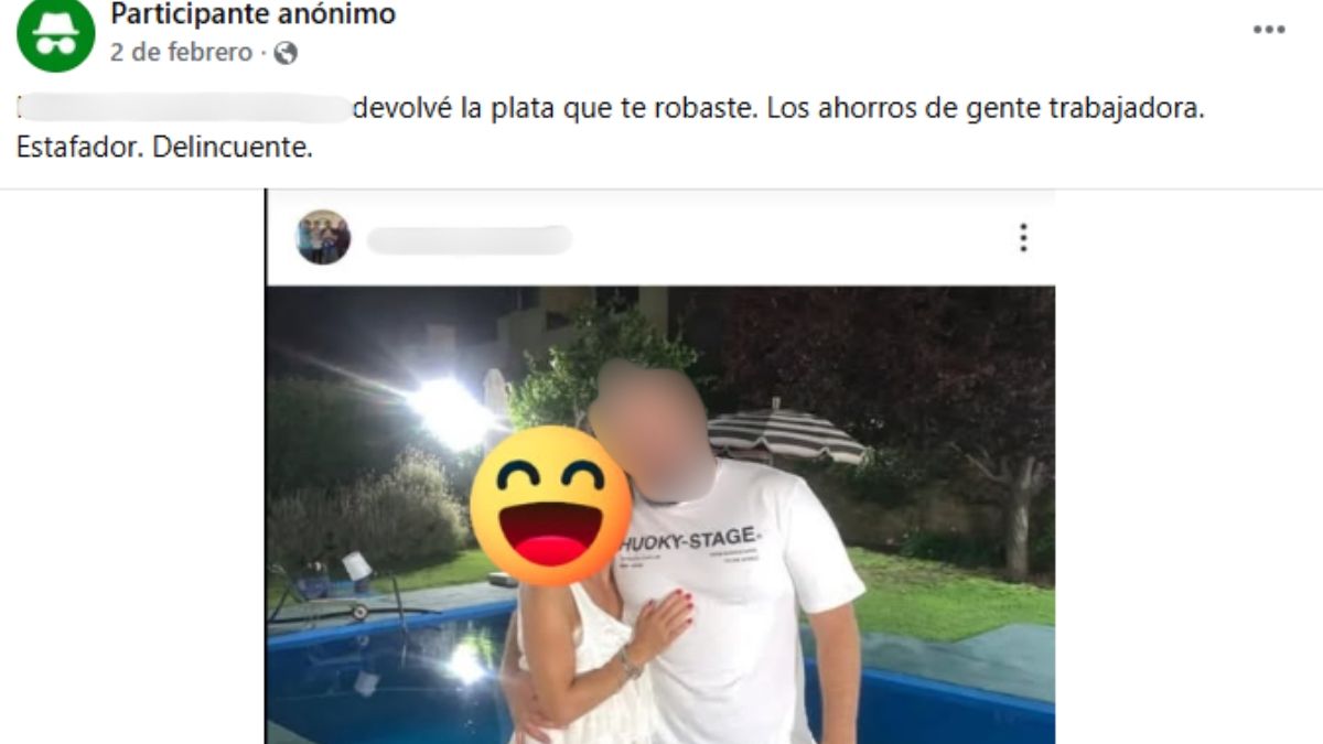 El presunto estafador serial fue escrachado en las redes sociales. El presunto estafador serial fue escrachado en las redes sociales.