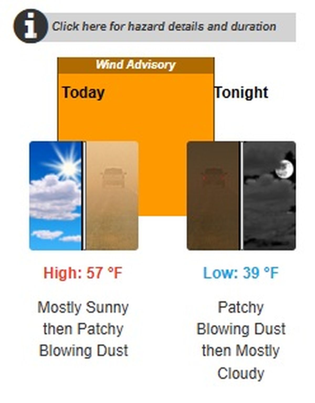 La advertencia de viento seguirá vigente hasta esta noche. La advertencia de viento seguirá vigente hasta esta noche.