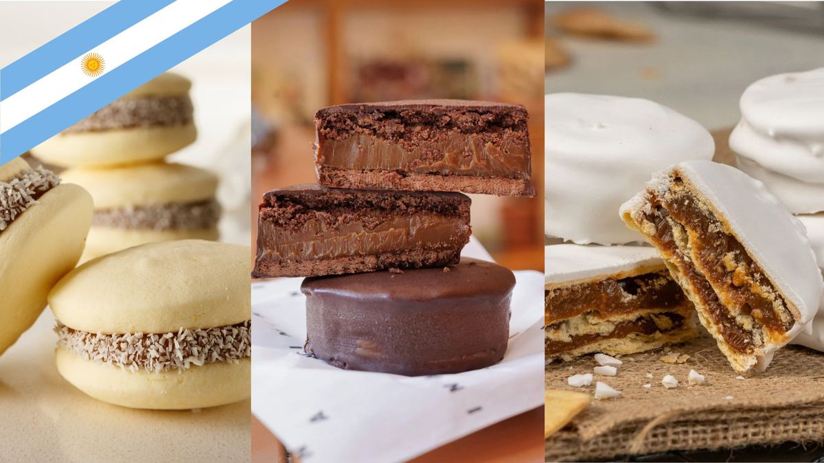 3 alfajores argentinos para preparar el 9 de julio. Foto: Diario Uno.