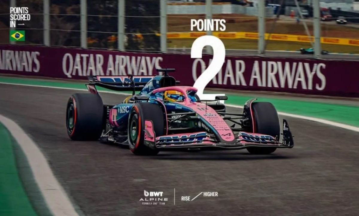 Pierre Gasly, al contrario de Franco Colapinto, sum&oacute; dos puntos.