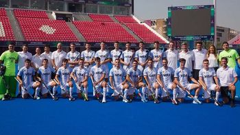 Los Leones, con Emiliano Bosso, debutan en el Mundial de Hockey 2023