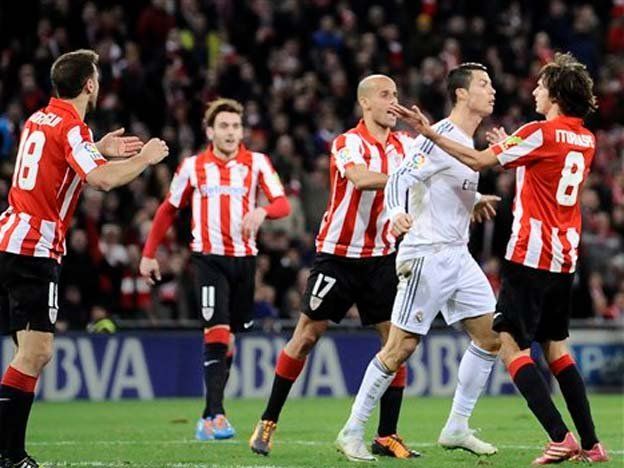 Empate del Madrid y expulsión de Ronaldo ante el Bilbao